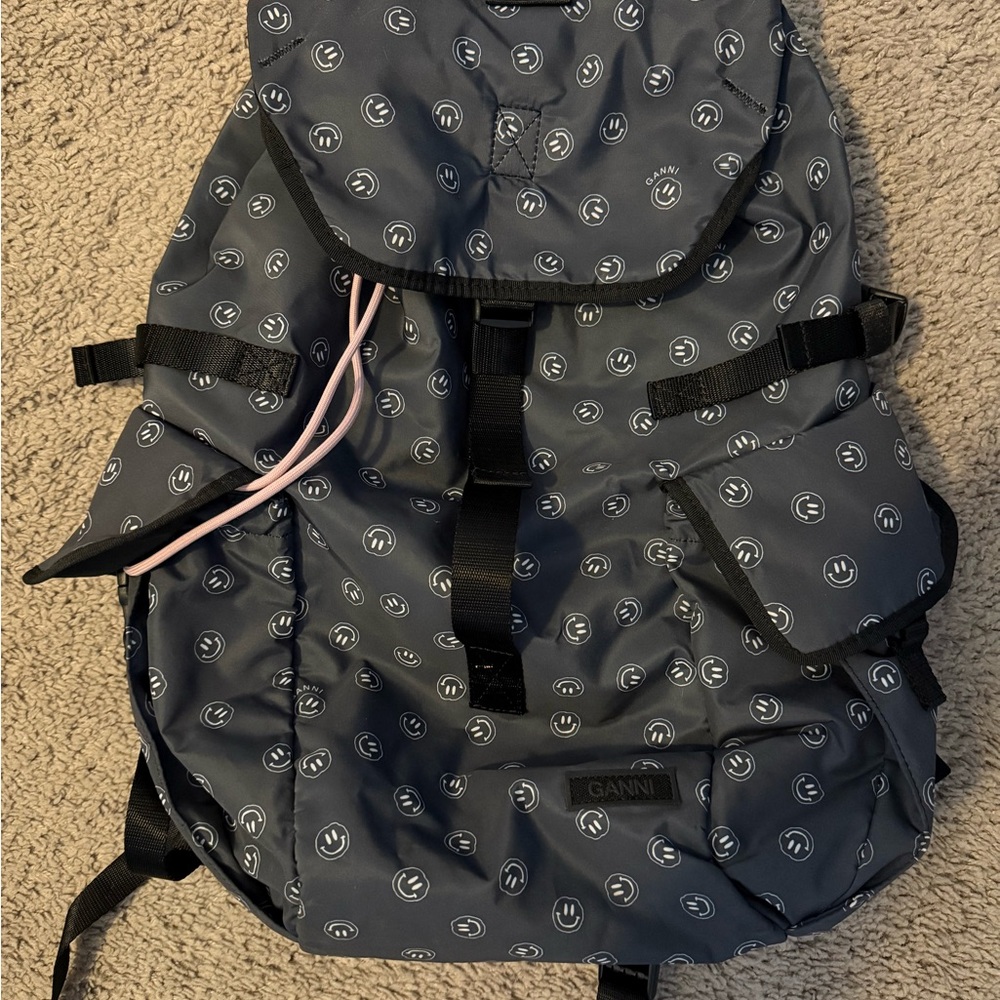 Ganni Smiley Backpack